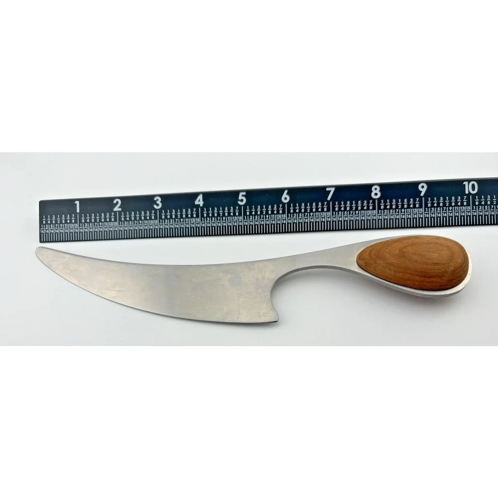 Dansk Contour Stainless Steel Cheese Knife with Teak Wood Handle 9-1/2